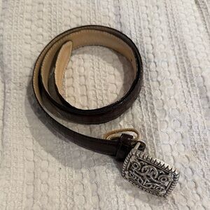 Talbots Brown Leather Belt Size S (B1)